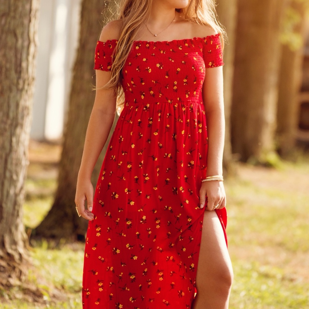 Red sundress